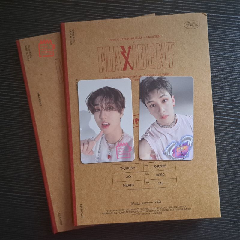 [Official] Maxident Photocard Bang Chan Selca Case ver., Photocard Han Selca Case Ver., Album only L