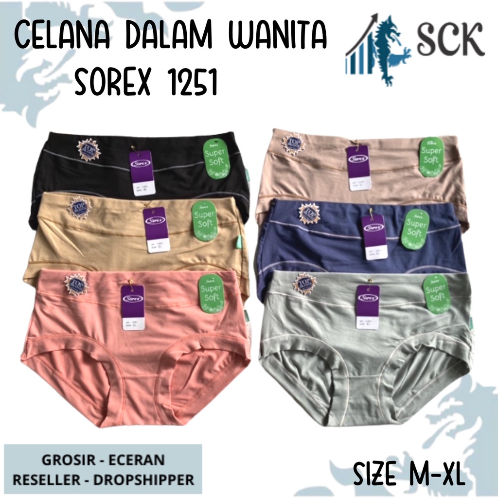 CD Wanita SOREX 1251 Soft / CD Perempuan SOREX Soft / Pakaian Dalam Grosir - sckmenwear GROSIR