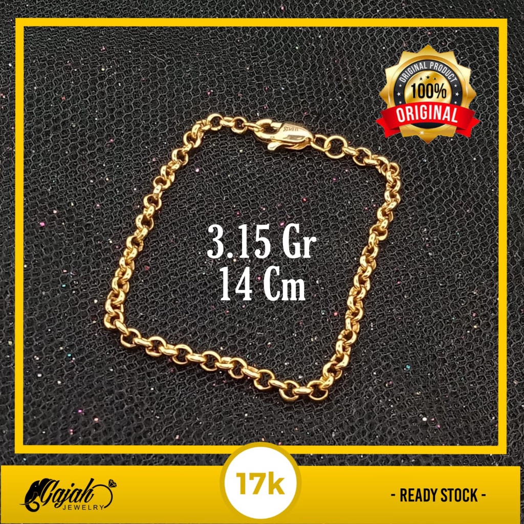 Gelang anak emas 17k - 3.15 gr kadar 750 - 4119