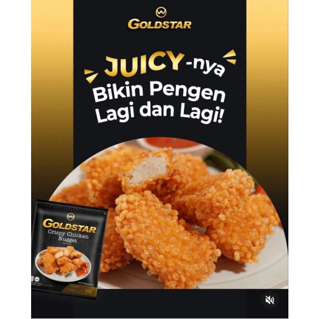 

Goldstar Chicken Nugget Crispy 500gr