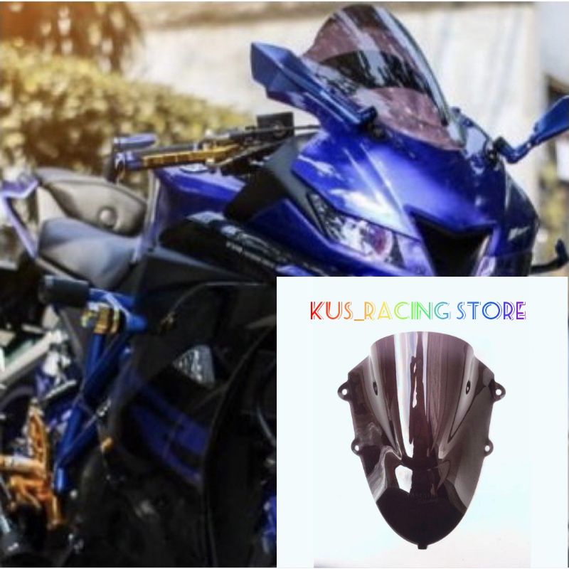 VISOR VARIASI R15 V3 WINSHIELD R15 V3 BAHAN AKRILIK SMOKE