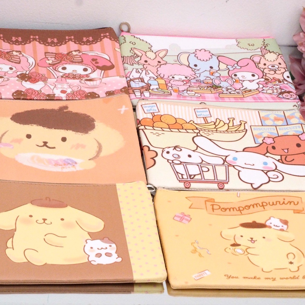 Dompet Serbaguna Karakter Sanrio Pouch Kosmetik Tempat Pensil Souvenir Kualitas Bagus