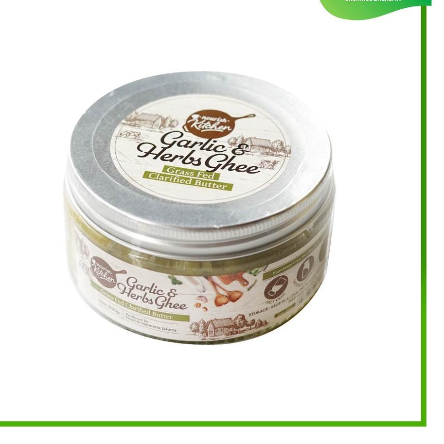 

◙ Ghee Garlic & Herbs (Grass Fed Ghee Clarified Butter) 200 gr ➨