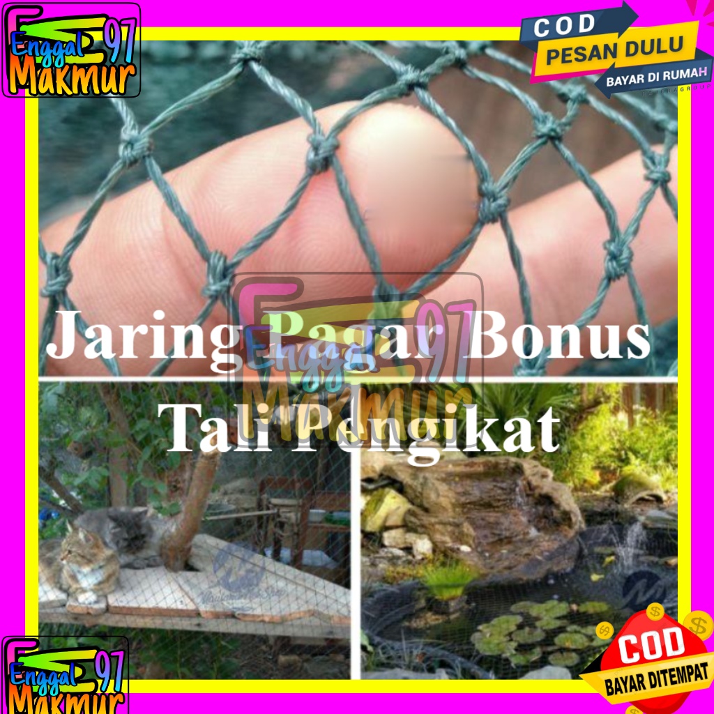 jaring pengaman mandi bola pagar ayam/kucing tebal