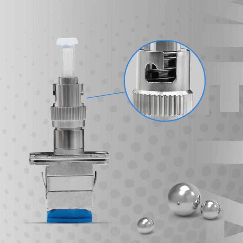 Konektor Adapter zzz ST Male to SC Female Adapter Fiber Optik Converter Adapter Fiber Optik Presisi Tinggi Konver