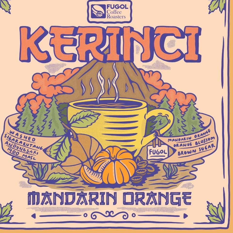 

❈ Kopi Arabika KERINCI MANDARIN ORANGE (200 gr) Single Origin Specialty Arabica Coffee Beans ✥