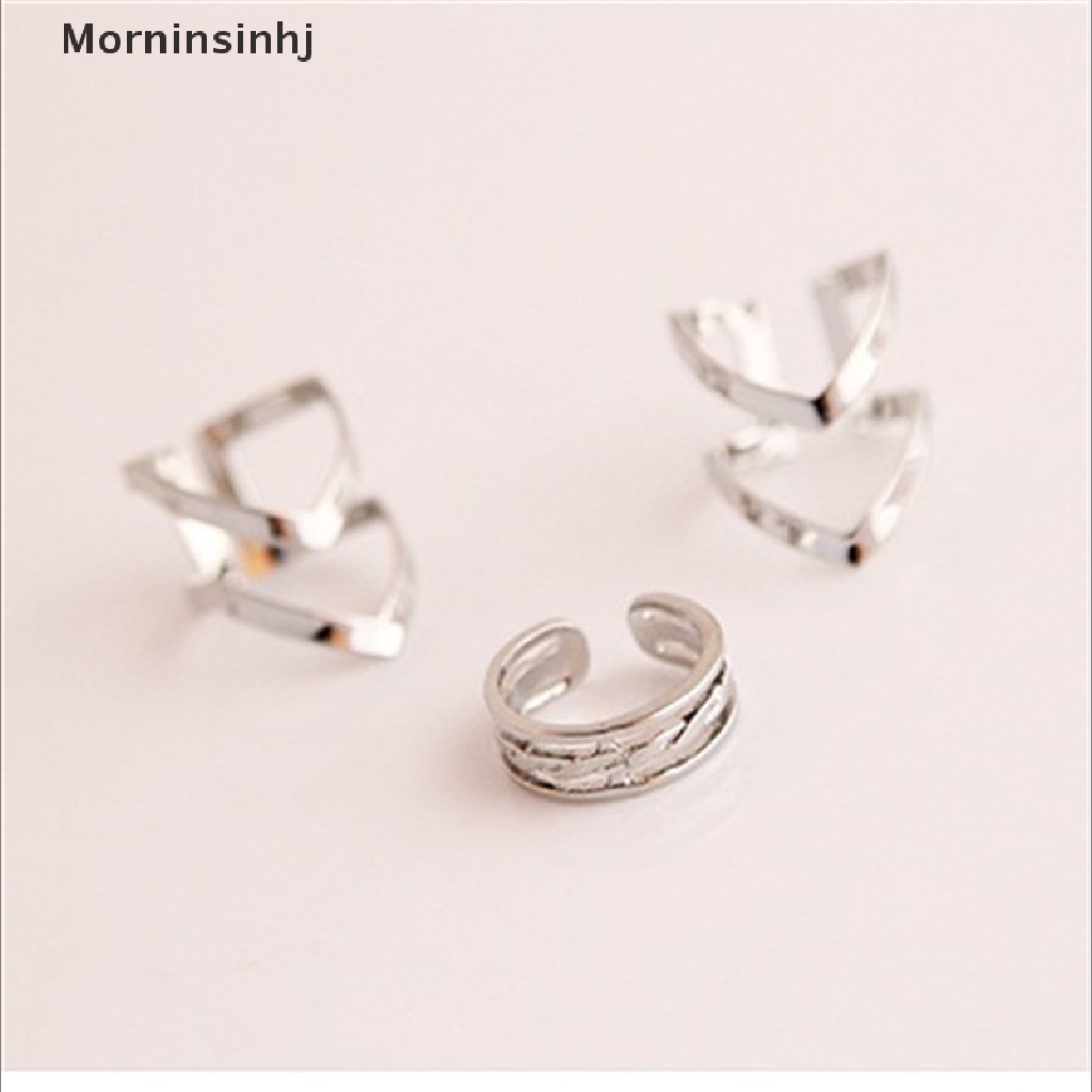 Mornin Aksesoris Fashion Perhiasan New Punk Cuff Finger Ring 3pcs/set Hadiah Untuk Wanita id