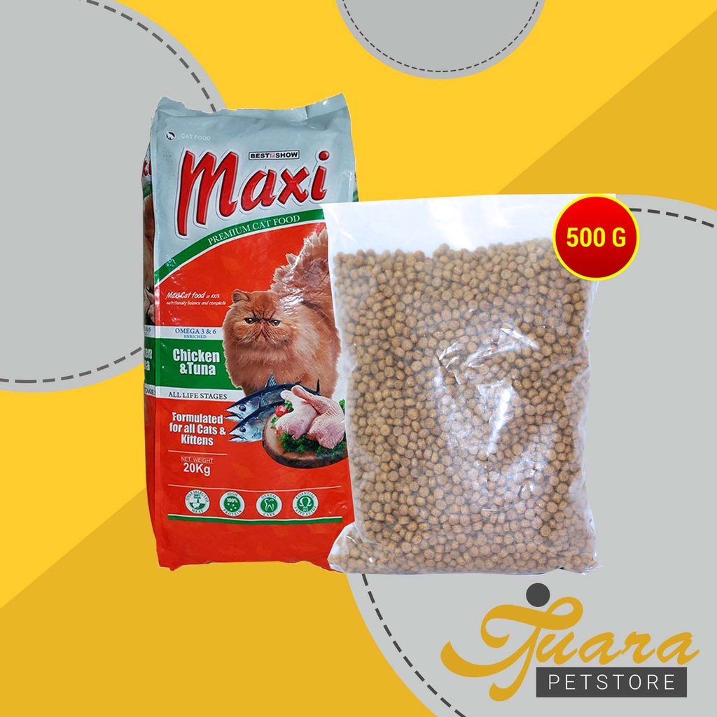 Makanan Kucing Repack Maxi Cat 500 Gr - Maxi Cat Repacking 500gr