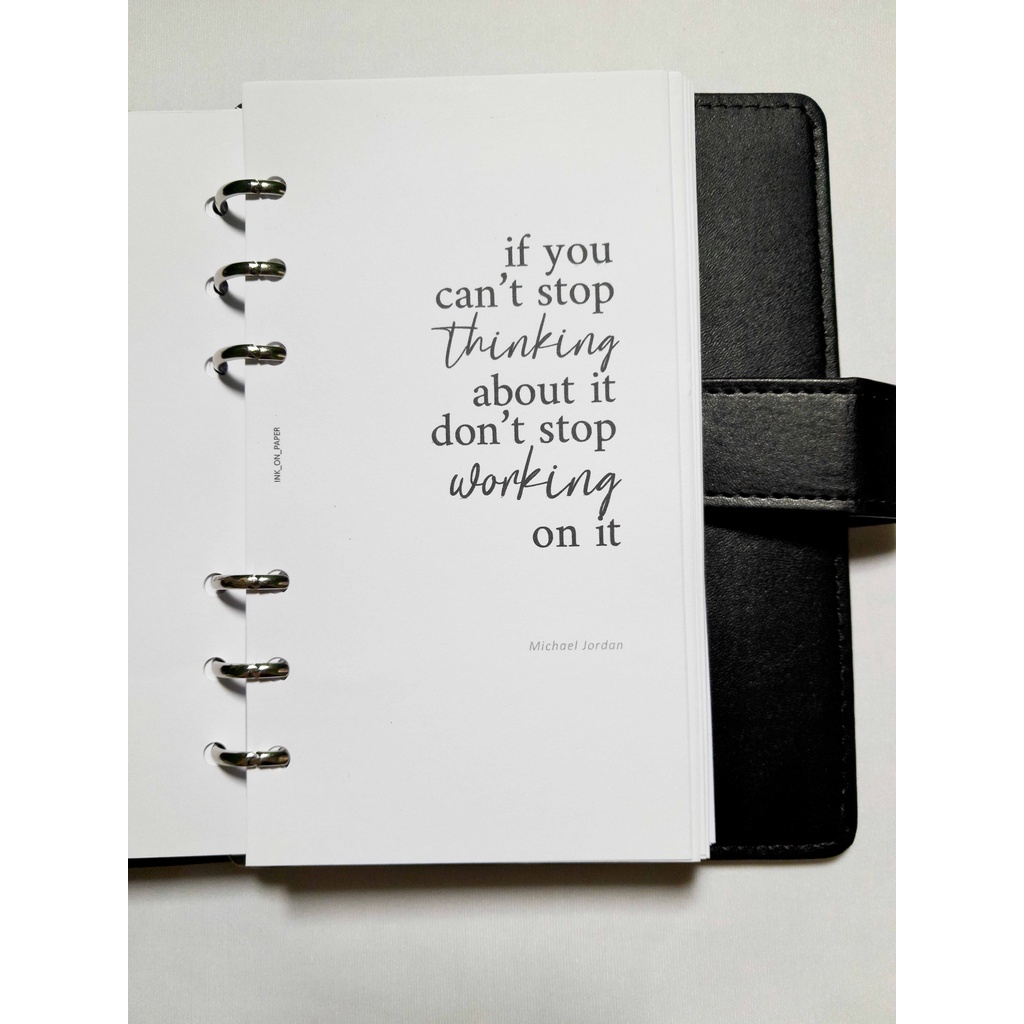 

A6 - Planner Dashboard, Motivational Dasboard, Quote Dasboard Planner by INK_ON_PAPER