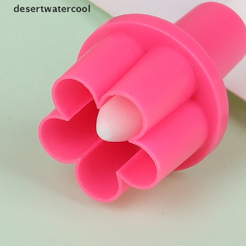 Deid 5PCS Cookie Cutter Cetakan Kue Bintang Kancing Plum Hati Biskuit Fondant Stamp Mold Martijn