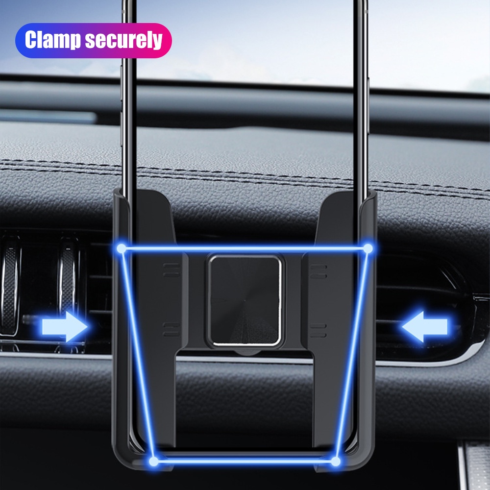Universal Portable Detachable Interior Kendaraan Bracket GPS Gravity Phone Holder Otomotif GPS Stand Adjustable Klip Ventilasi Udara Mobil360° Dudukan Hp Yang Dapat Diputar
