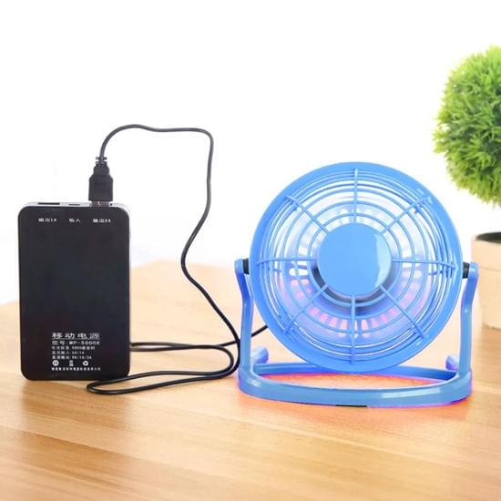 Kipas Angin Meja Mini Fan Portable USB Laptop Powerbank