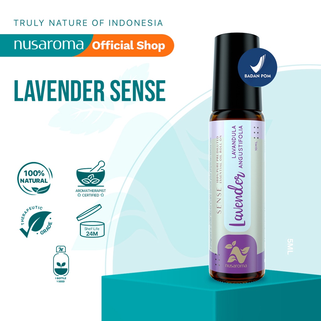 Nusaroma Sense Lavender Essential Oil Roll On - 10 ml