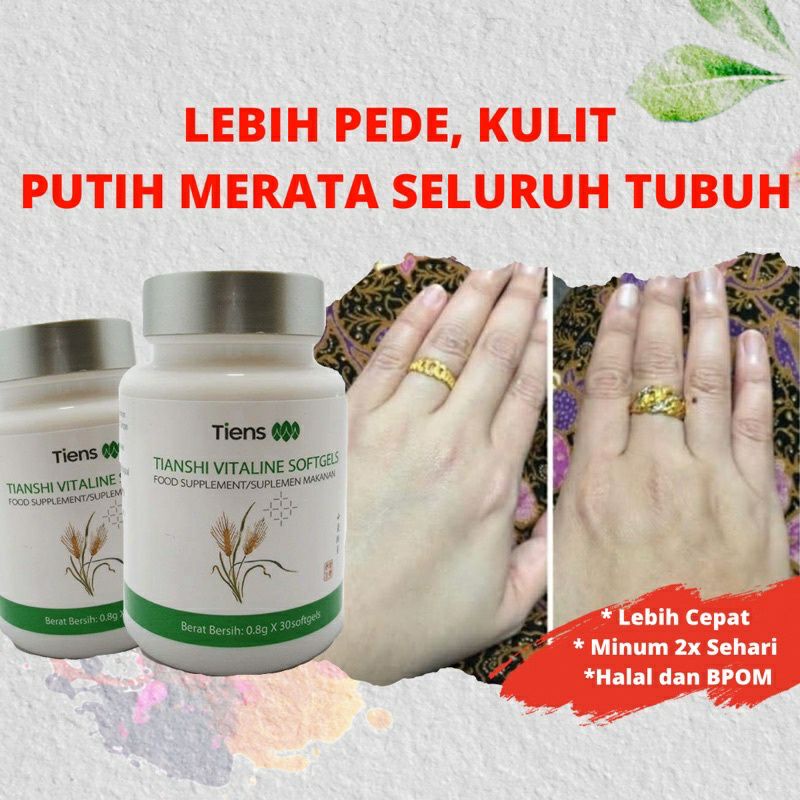 VITALINE SOFTGELS | PEMUTIH BADAN PERMANEN | SUPLEMEN PEMUTIH  | TERLARIS | OBAT PEMUTIH BADAN PERMA