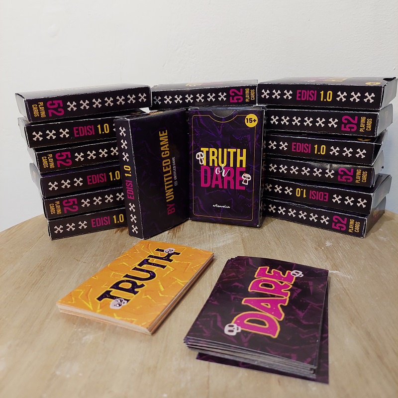 Permainan Kartu TOD Edisi 1 Truth Or Dare Card Game Mainan Kelompok Board Game Kualitas Premium Permainan Kartu Menarik Berkelompok Group Grup Truth Only Dare Only Bahan Kertas Awet Grosir Prakarya Malang