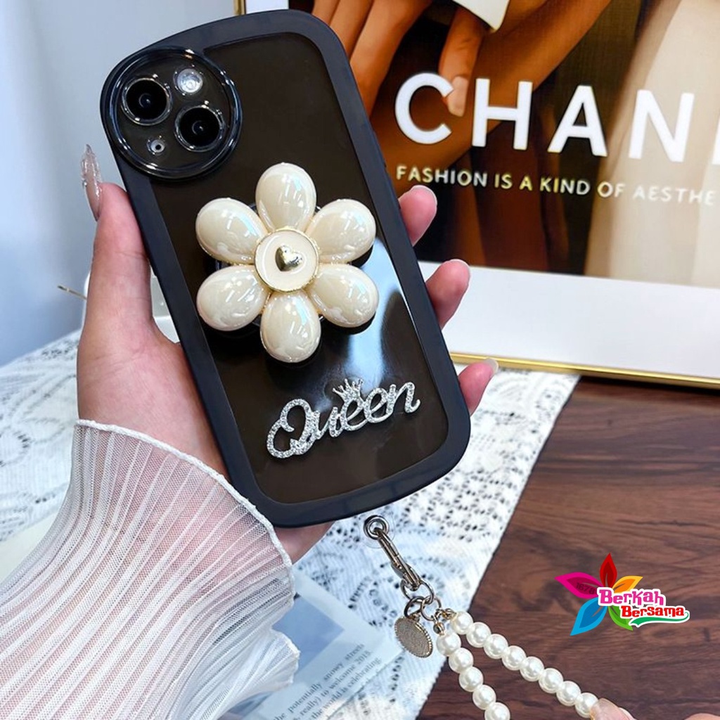 GC11 SOFTCASE POP FLOWER LANYARD FOR REALME 5 5I C3 9I C11 C12 C25 C15 C20 C11 2021 C21Y C25Y C30 C31 C35 NARZO 50I 50A PRIME BB7703