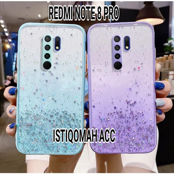 CASING GLITER ( XIAOMI REDMI NOTE 8 PRO ) CASE GLITER TERLARIS 2023 - ISTIQOMAH ACC
