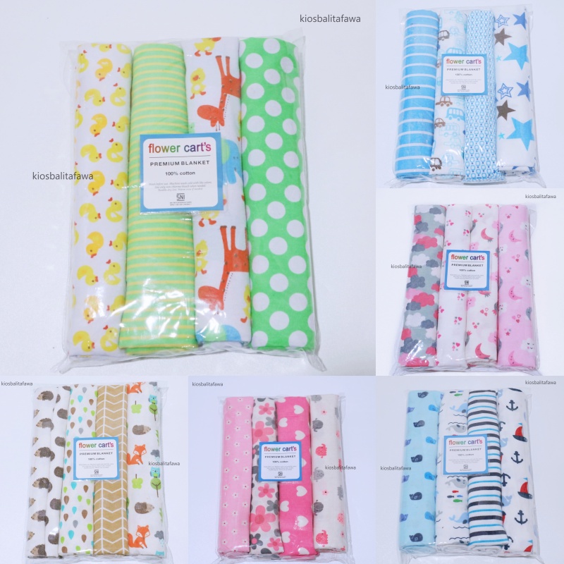 (ISI 4-6 PCS) Bedongan Bayi SNI New Born - Selimut Bayi Alas Perlengkapan Bayi Bedong Murah Babycinnamon