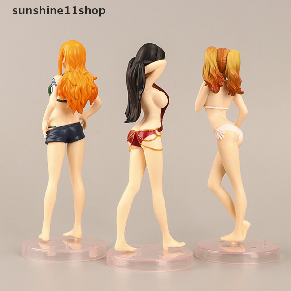 Sho 3gaya Sexy Bikini Girl Figurine Karakter Anime Baju Renang Puding Nami PVC Model Mainan N