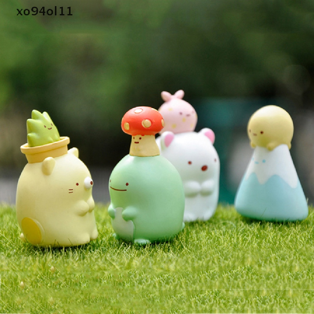 Xo 8pcs/Set Kawaii Japan Corner Creature Doll Ornamen Boneka Hias Mainan OL