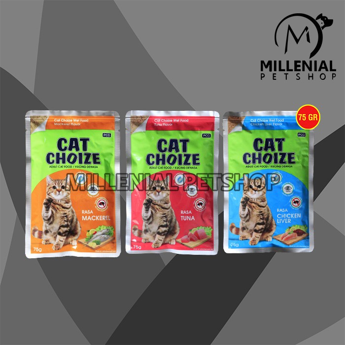 Makanan Basah Kucing Sachet Cat Choize Pouch Wet Food 75 GR