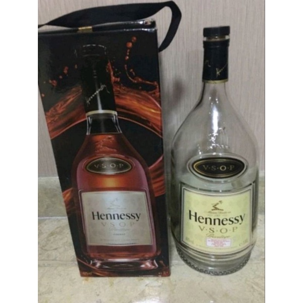 Botol bekas minuman import Hannessy vsop 3 Liter