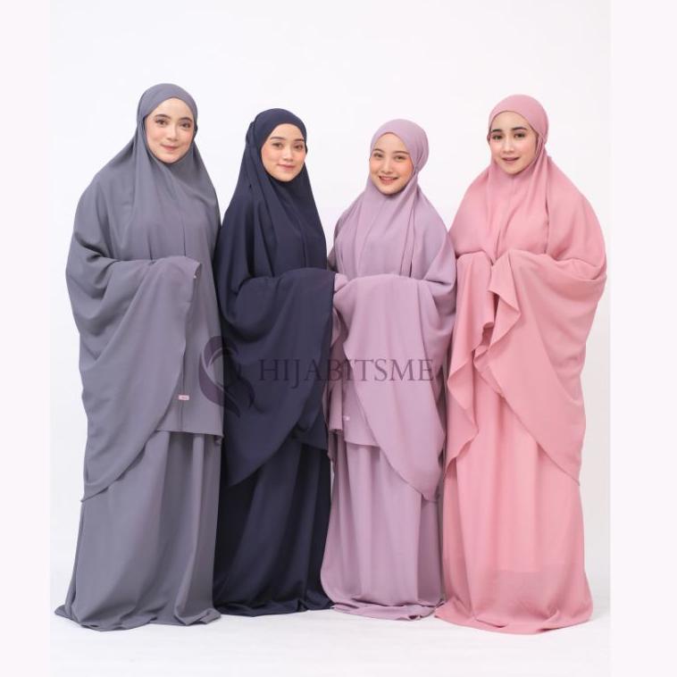 PALING DICARI Mukena Dewasa Polos Treveling Mukena Meiza by Hijabitsme