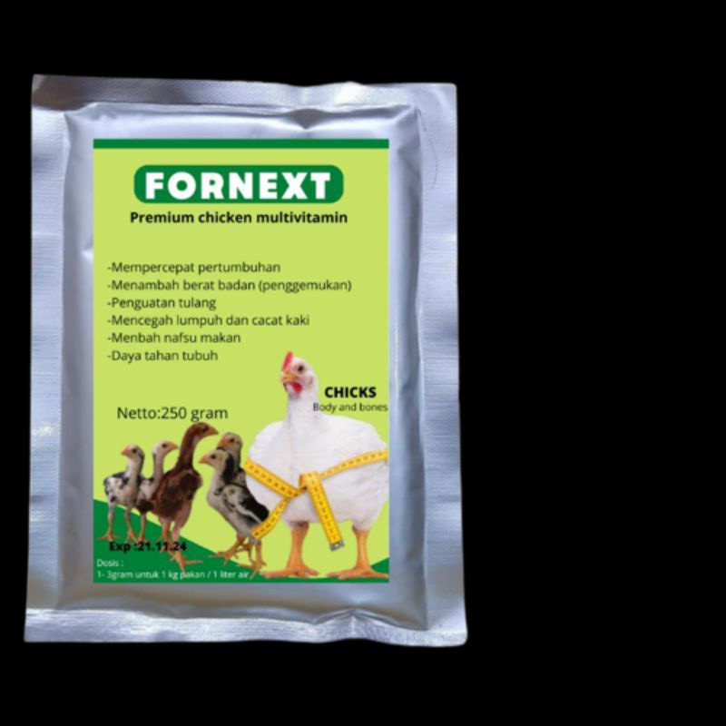 FORNEXT 100gr - Multivitamin Pemacu Pertumbuhan Untuk Ayam FEZONE