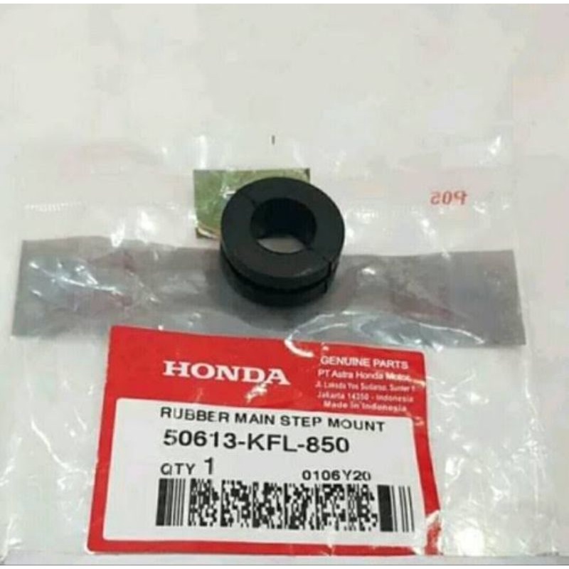 Rubber Main Step Mount Karet Peredam Getaran Stang Stir Karisma Supra X 125 Ori AHM 50613KFL850