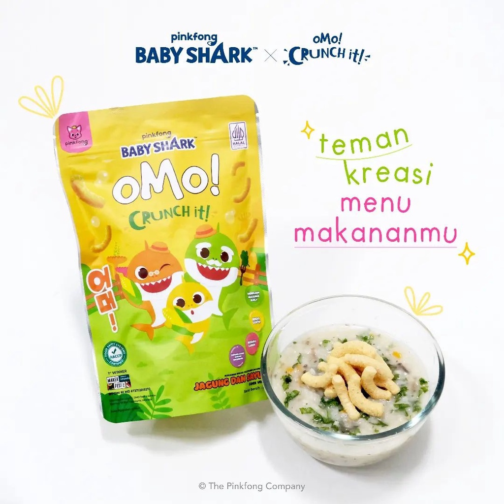 oMo Healthy Snack Crunch It BABY SHARK SERIES