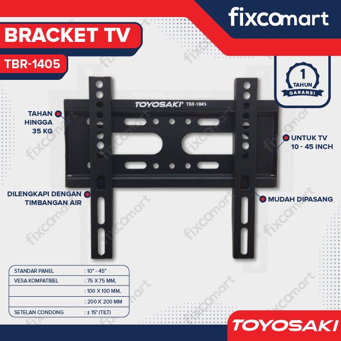 Bracket TV LCD LED 10&quot; - 45&quot; Toyosaki 1045