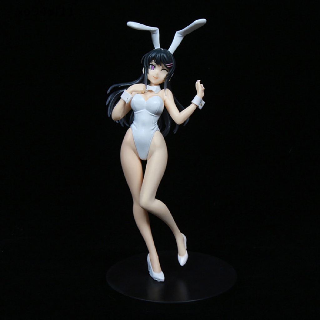 Xo Anime Rascal Not Dream of Bunny Girl Senpai White Mai Sakurajima Figure Mainan OL