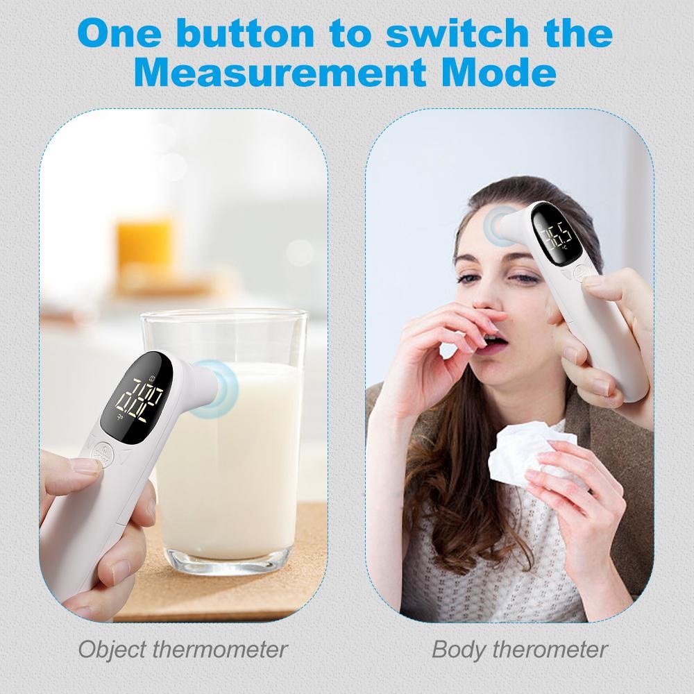 Termometer Infrared Non Contact Digital Suhu Badan Tubuh Thermometer Infrared Merah Tangan Ukur Inframerah Infra merah