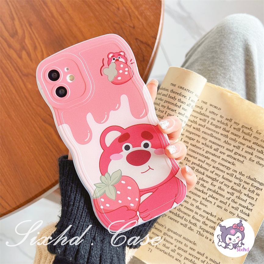 Redmi 12C 11A 10C 9T 9C Note 12 11s 11 10 9 8 Pro 10A 10 9A 9  A2 A1 Xiaomi 11Lite 12T 12Lite 11T 10T Poco M3 F3 X5 X4 X3 Pro Cartoon Cute Bear Soft Wave Edge Soft TPU Case