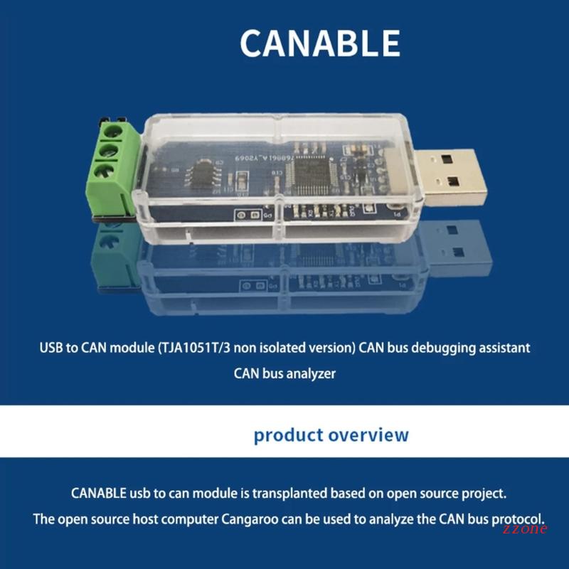 Zzz Modul USB to CAN TJA1051T/3Versi Non Isolasi Bisa Bus Debugging Asisten