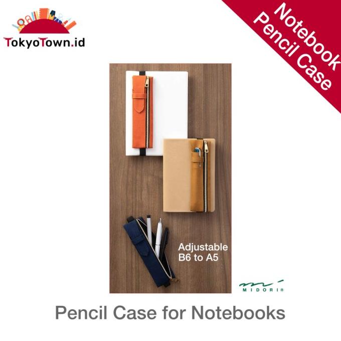 

Midori Pen Case With Bookband for B6 to A5 notebook
