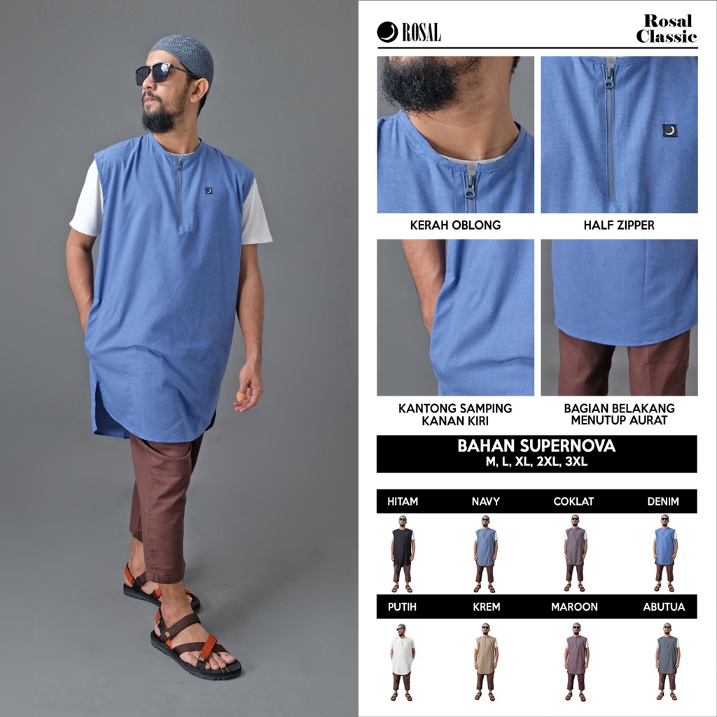 Rompi Sholat Classic / Rompi Sholat / Rompi Pria / Rompi