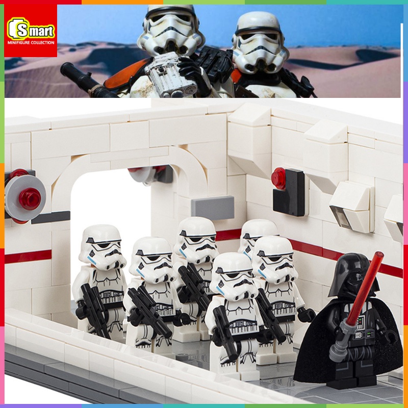 Moc Series Star Wars Darth Vader Invasion Empire Armada Kos (Dengan Minifigures) Merakit Mainan Blok Bangunan