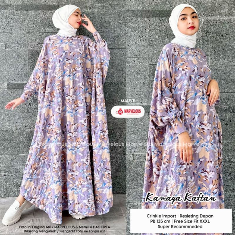 KAMAYA KAFTAN BY MARVELOUS / KAFTAN DRESS MOTIF MUSLIMAH