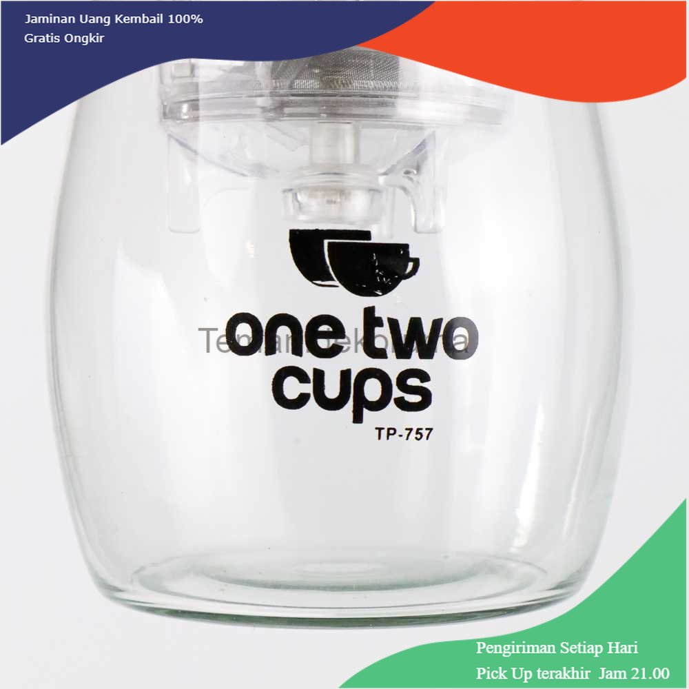 TD - GLS One Two Cups Teko Pitcher Teh Chinese Teapot Maker 700ml - TP-757