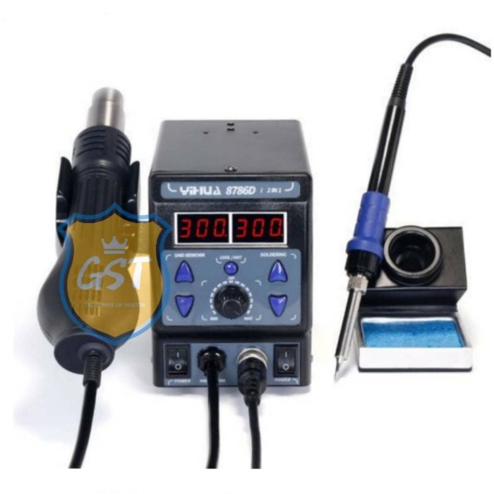 SOLDER UAP ATAU BLOWER YIHUA 8786D-I 2 IN 1 ORIGINAL
