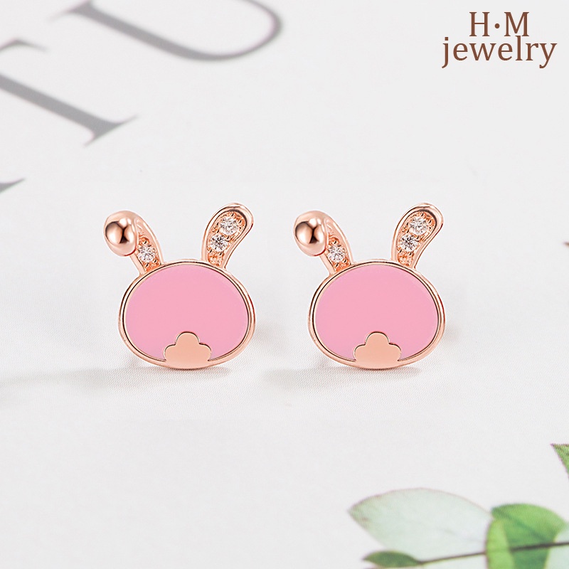 Bunny Temperature-Sensitif Warna-Berubah Telinga Giwang Bermutu Tinggi2023Tahun Baru Anting Merah Hadiah