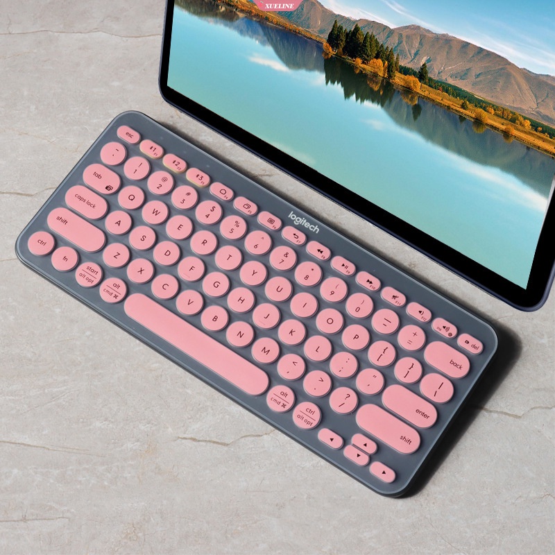 Cover Keyboard Wireless Untuk Logitech K380 Wireless Colorful US Lembut Silikon Film Case Slim Tipis Penutup Pelindung [ZXL]