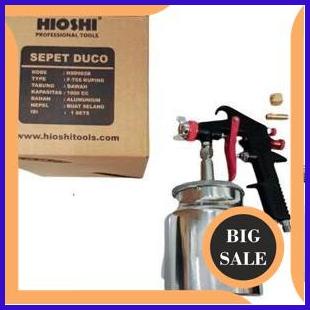 tools HIOSHI F75S Suction Spray Gun - Spray gun tabung bawah besar BLACK HD F 75 S 1F3B23
