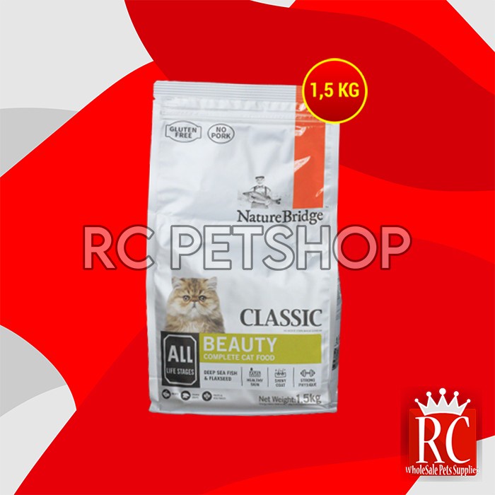 Makanan Kucing Nature Bridge Beauty All Life Stage Cat Food 1.5 KG