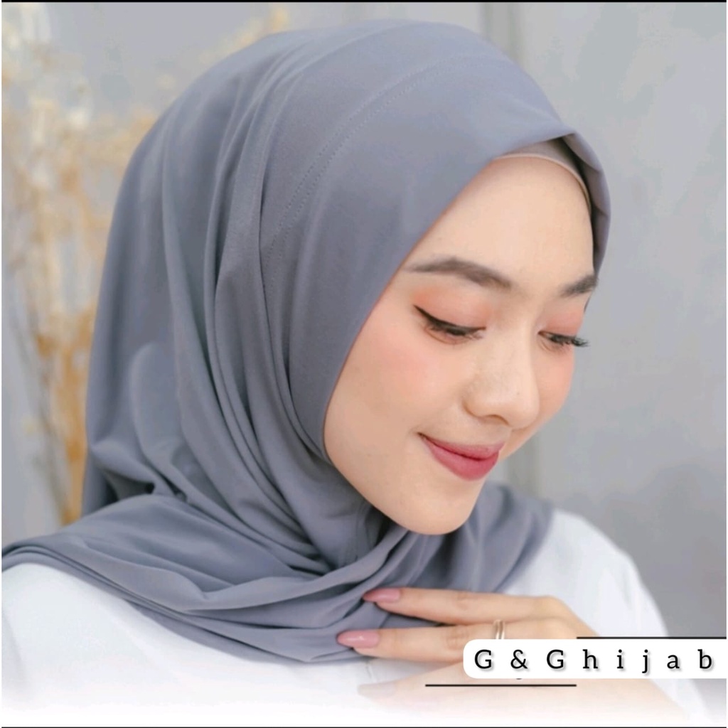 Hijab Segitiga Instan | Hijab Instan Segitiga Soft Ped Jersey Premium | Jilbab Malay Segitiga Instan