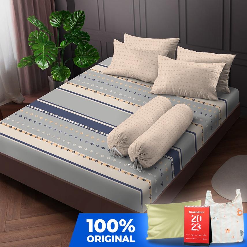 ✵ Kintakun Sprei Flat /200 Madana Aesthetic Dluxe Microtex Krem ♛