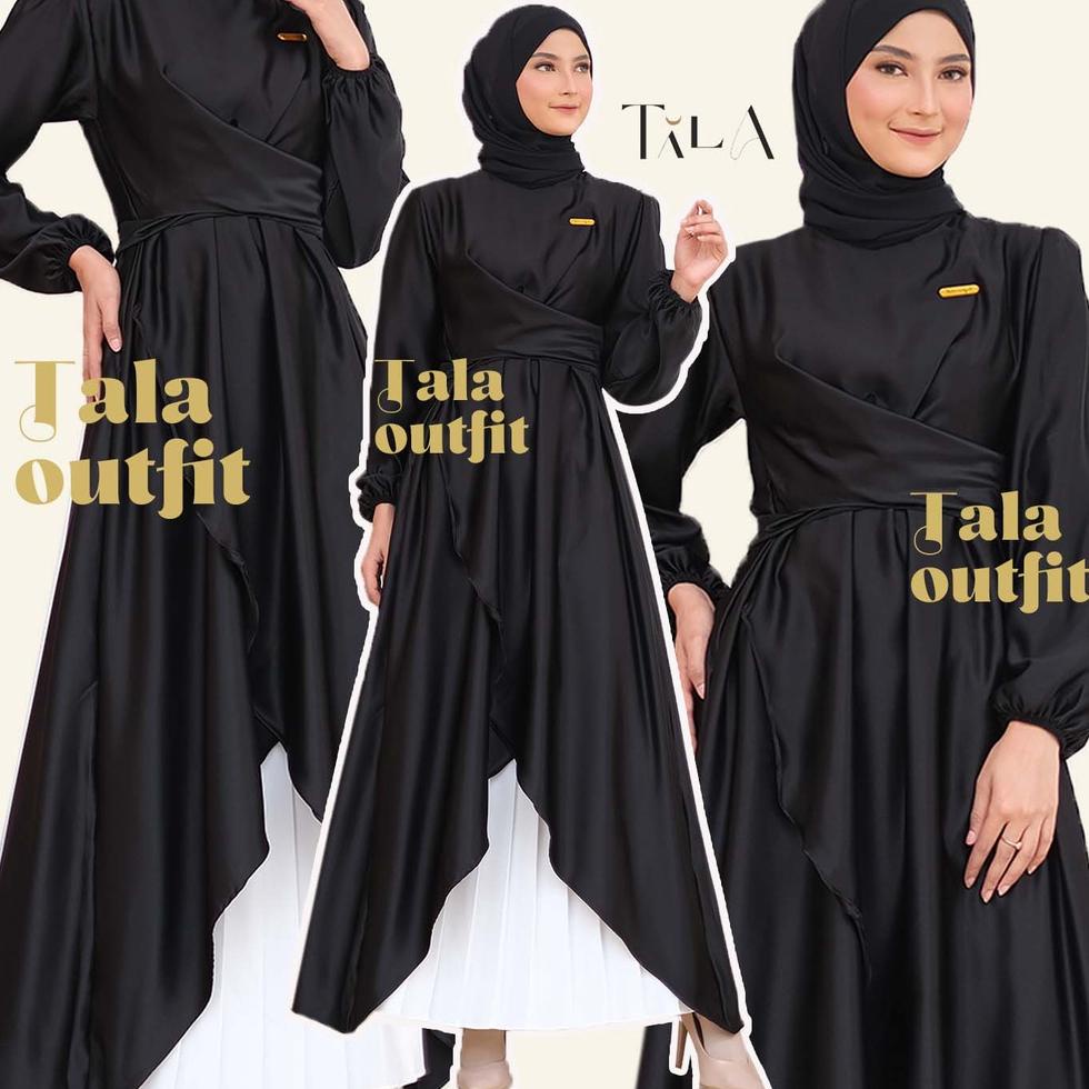 STOK TERBARU ELENA Tunik Dress | Tunik Sateen | Tunik Satin Kondangan | Baju Tunik Wanita | Dress Ko