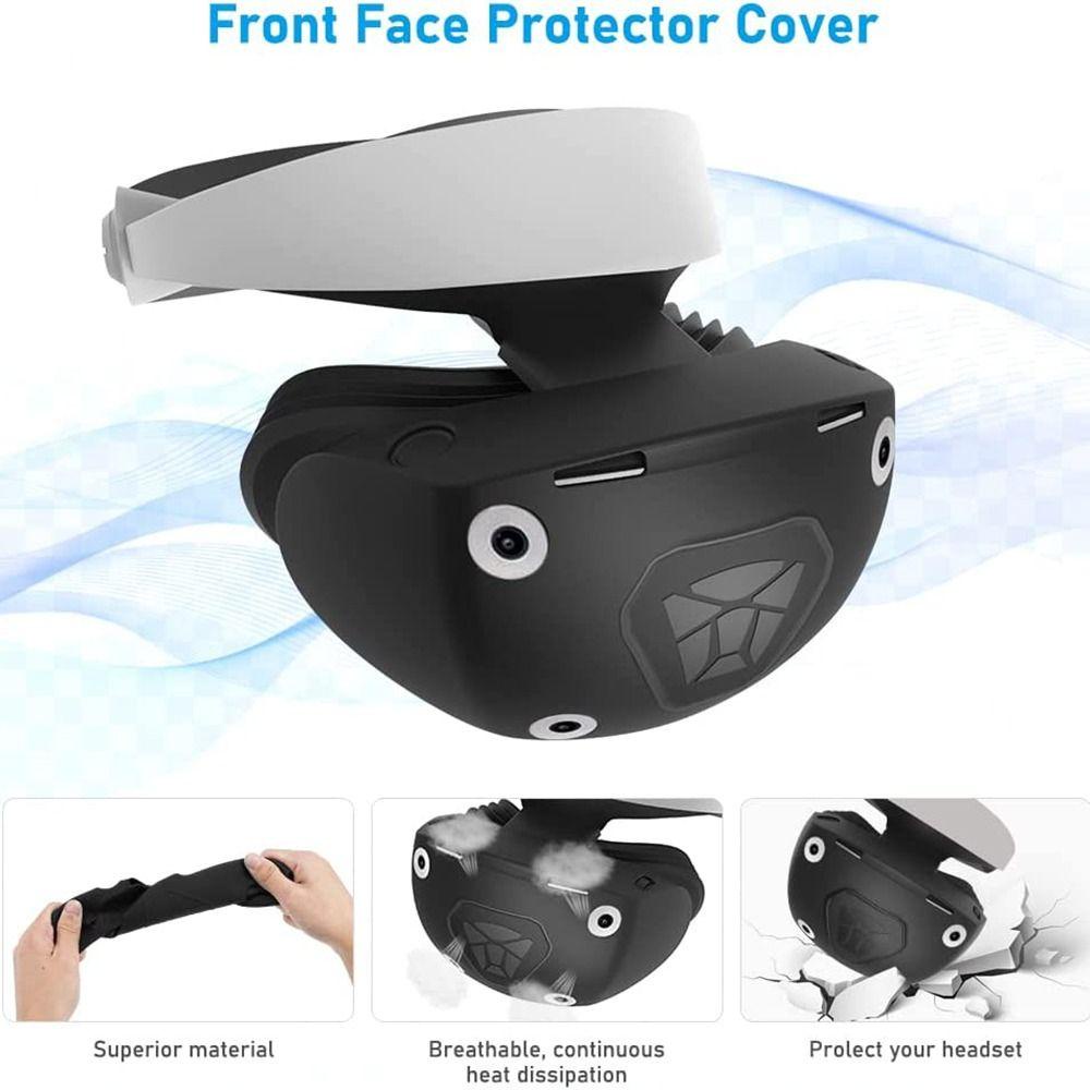 POPULAR Populer VR Pelindung Penutup Aksesoris Silikon Full Cover Penutup Headset Untuk PSVR2