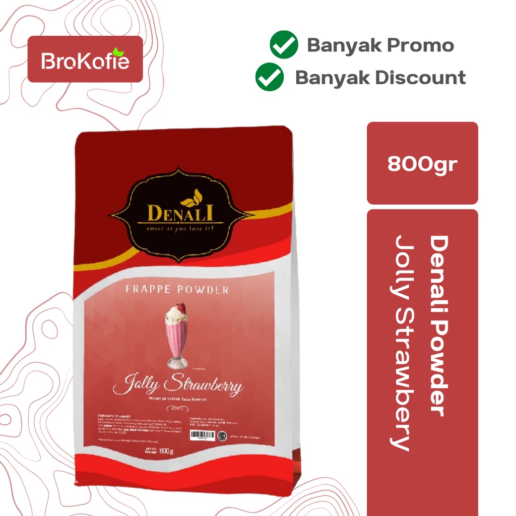 

Denali Powder Jolly Strawberry 800g Promo Bubuk Minuman Premium Termurah